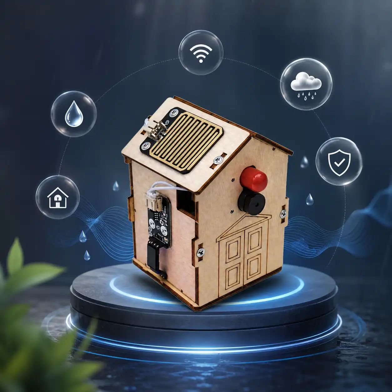 Smart Home Rain Sensor Kit by IDRO Education for STEM learning
