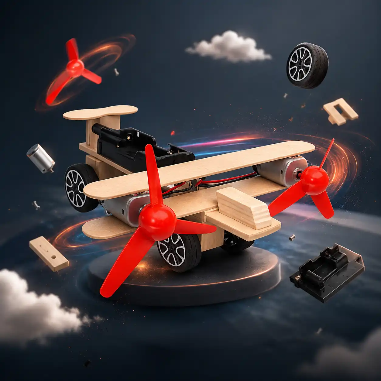 Twin Engine Aircraft DIY STEM Kit